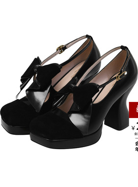 【MEOVV Ella同款】lefame拉飞姆2025秋冬新款时尚玛丽珍高跟女鞋