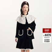 lefame拉飞姆2026春季 冬 洛可可刺绣云肩丝绒外套上衣女装 新款 时尚