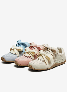 【糖心暴击】百思图2025夏季新款复古德训鞋女运动休闲鞋A5313BM5