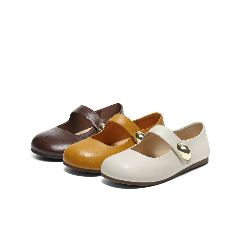 百丽玛丽珍鞋女覆古小皮鞋2025新款圆头魔术贴浅口单鞋B2782CQ5,女鞋,玛丽珍鞋,淘宝优惠券,粉丝福利购,淘宝优惠卷