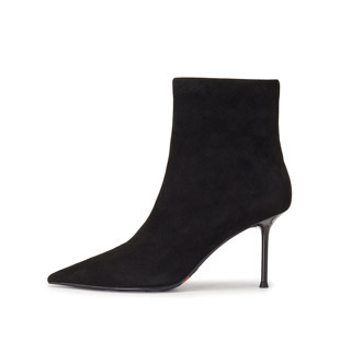 细跟女靴子H8058DD5 靴中靴高跟鞋 思加图2025新款 气质通勤复古时装