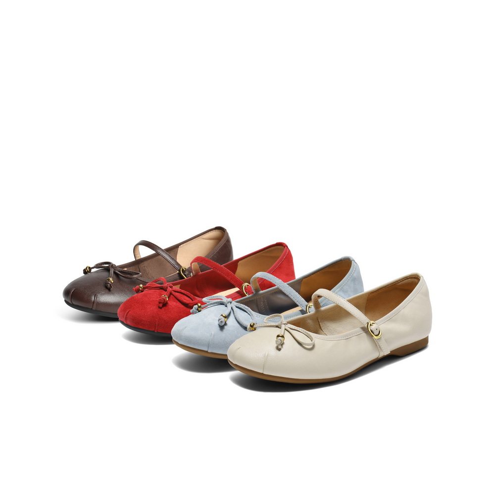 百丽芭蕾红色平底羊皮玛丽珍鞋女25新款婚鞋浅口单鞋子B2783CQ5,女鞋,玛丽珍鞋,淘宝优惠券,粉丝福利购,淘宝优惠卷