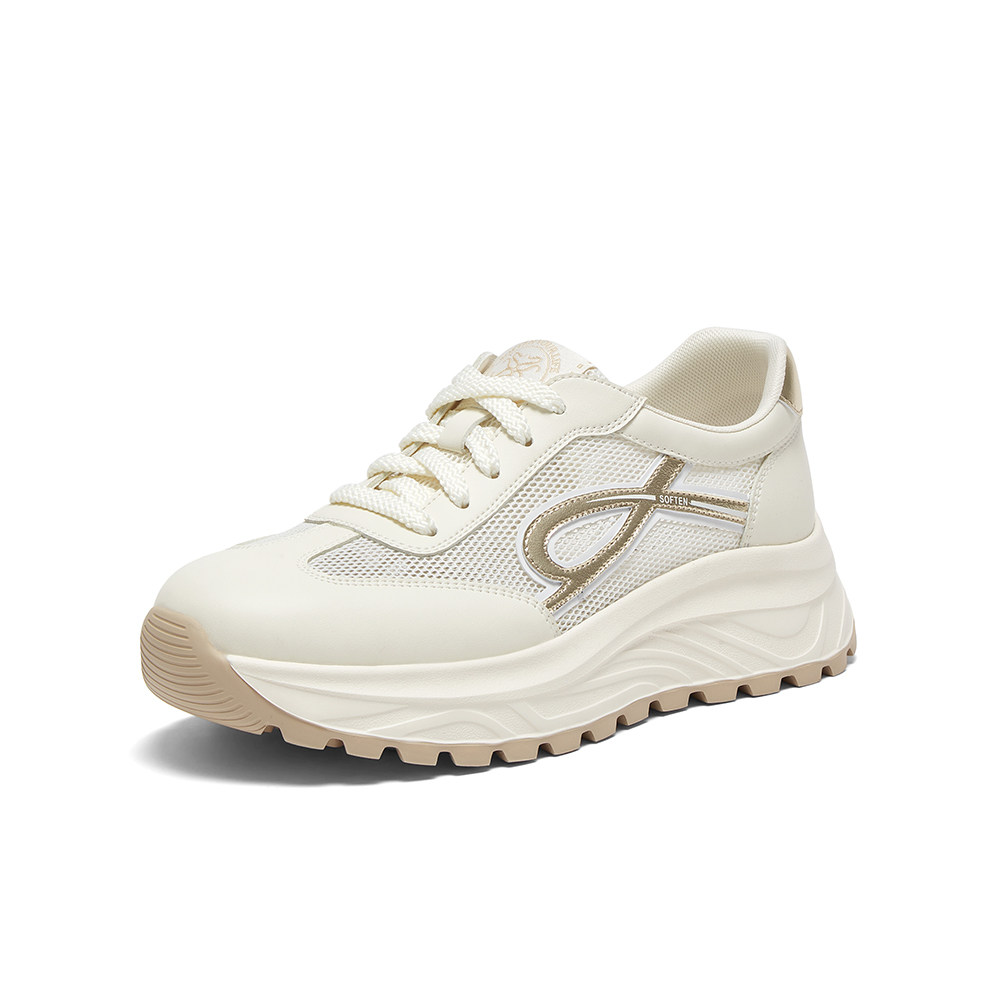 百思图2025夏商场新款网面透气阿甘鞋德训鞋厚底女休闲鞋VLHA2BM5,女鞋,德训鞋,淘宝优惠券,粉丝福利购,淘宝优惠卷