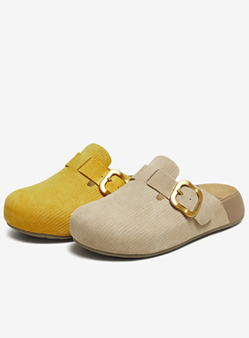 TATA他她女鞋2025年秋休闲鞋勃肯鞋女时尚包头拖鞋新款4UK01CH5