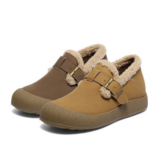 XSK01DM5 雪地靴牛皮保暖毛绒勃肯棉鞋 森达毛毛鞋 女2025冬商场同款