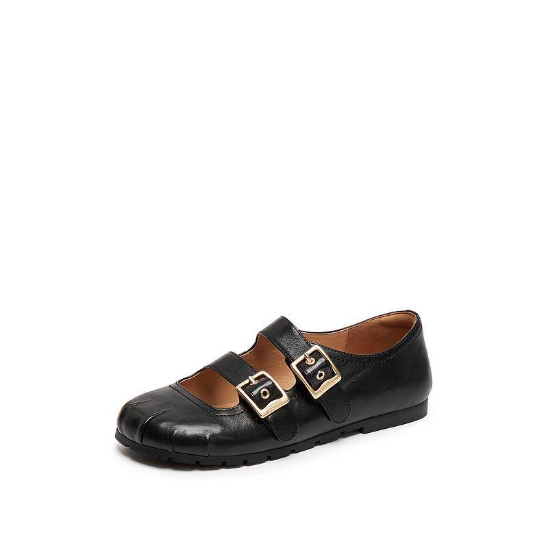 思加图2025新款复古玛丽珍鞋平底鞋浅口单鞋黑色小皮鞋女Y2606CQ5,女鞋,玛丽珍鞋,淘宝优惠券,粉丝福利购,淘宝优惠卷