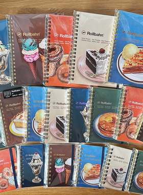 部分现货！日本Rollbahn America Sweets复古甜品图案网格笔记本