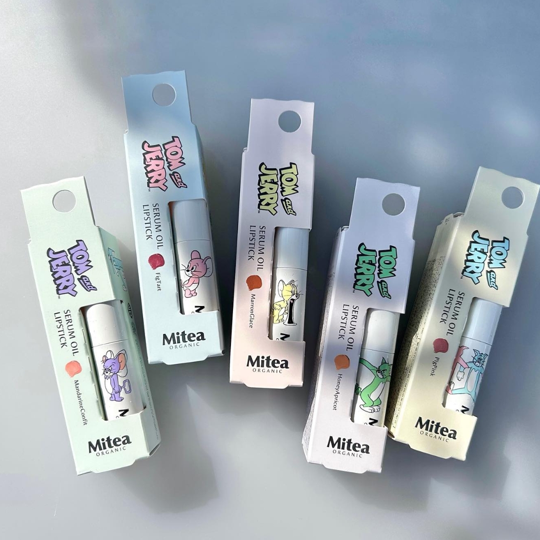 日本Mitea ORGANIC tom&jerry限定保湿美白化妆水精华油红色润唇