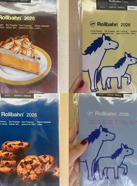 现货特！日本Rollbahn小马复古甜品笔记本 口袋本 薄本子
