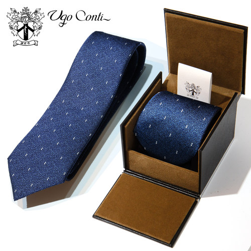 繁星点点原装真丝领带男免打结