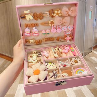 儿童发饰发夹收纳盒首饰盒女孩手饰品整理盒空盒子六一儿童节礼物