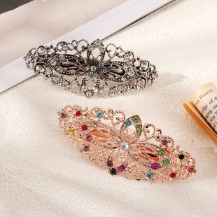 复古发夹后脑勺发卡盘发卡子大号横夹女士头饰马尾夹妈妈发饰