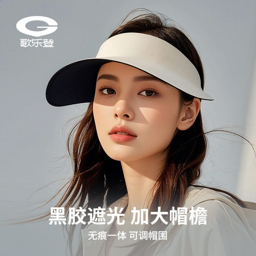 夏季新款防晒帽空顶户外遮阳防紫外线透气无痕大帽檐可折叠XZ291