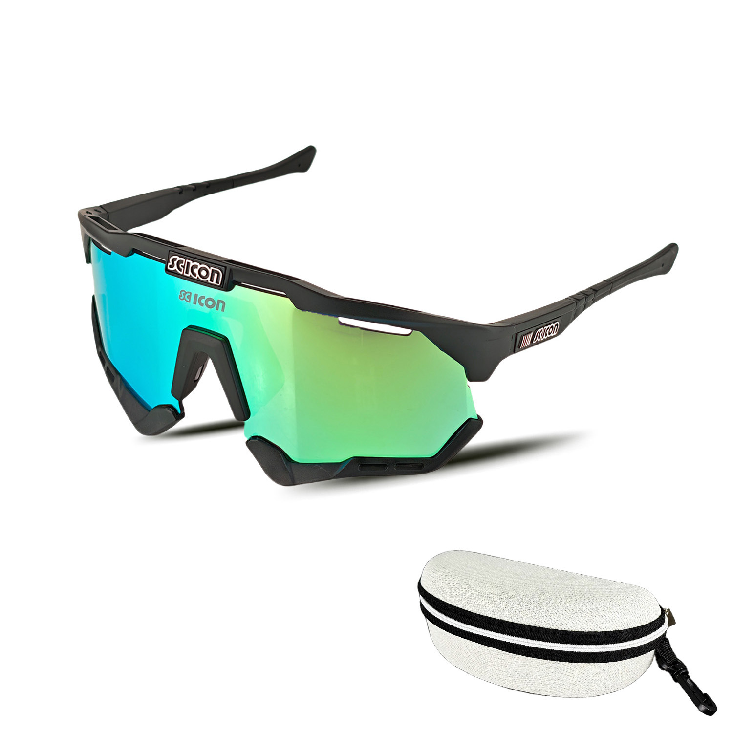 界者偏光运动眼镜自行车骑行防风沙护目镜公路摩托车太阳眼镜盒装