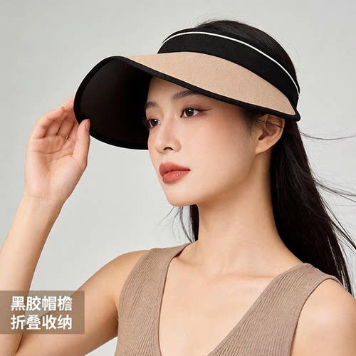 探界者夏季新款防晒女户外防紫外线空顶透气可斜挎折叠XZ315