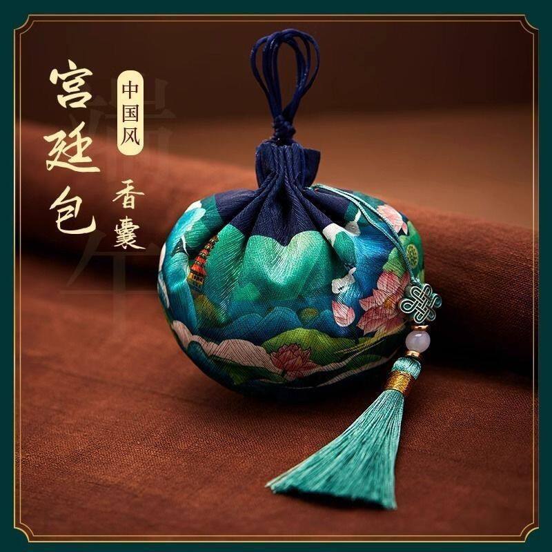 端午节香囊空袋汉服荷包古风端午艾草香包香袋挂件diy材料包