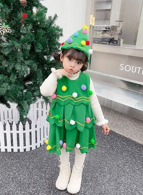 圣诞节婴儿服儿童圣诞树服装儿童圣诞装宝宝元旦节圣诞节圣诞Chri