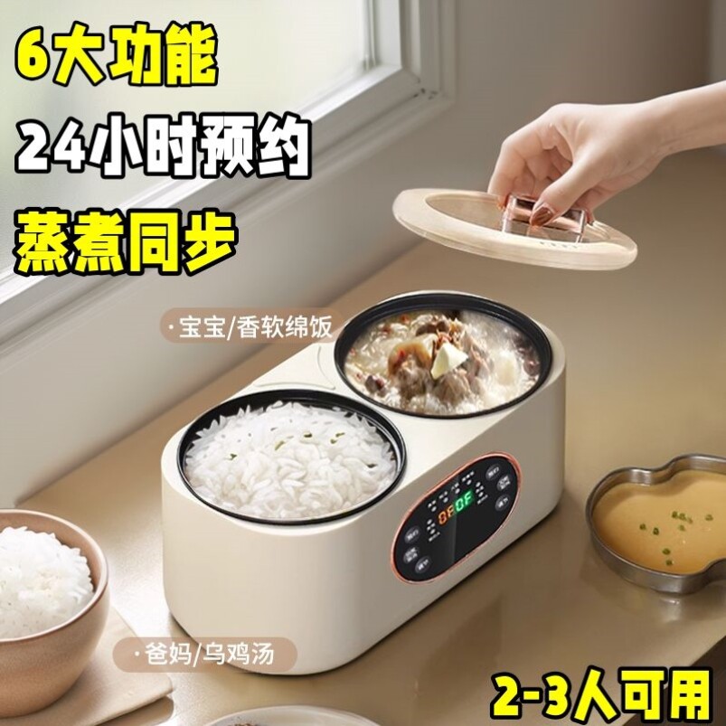 电压力锅小2人饭德国双胆低糖电饭煲家用米汤分离小型迷你多功能