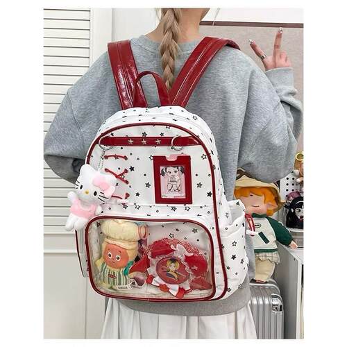星星日系双肩透明吧唧痛