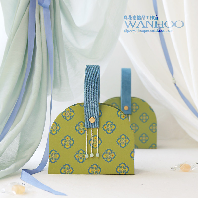 丸花志 创意古风婚礼伴手礼结婚伴娘喜糖礼盒 中式精品婚宴礼品盒