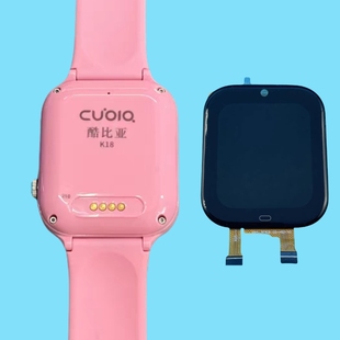 G2008B 01适用酷比亚K18儿童电话手表触摸外屏硅胶表带充电线配件