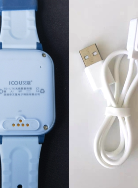 艾蔻w8/D33/W5/D50/D10/T6/T10/W6儿童电话手表表带充电线数据线