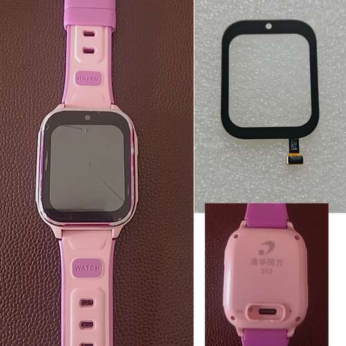 G3018B-01适用清华同方S12儿童电话手表外屏原装触摸屏表带A129-V