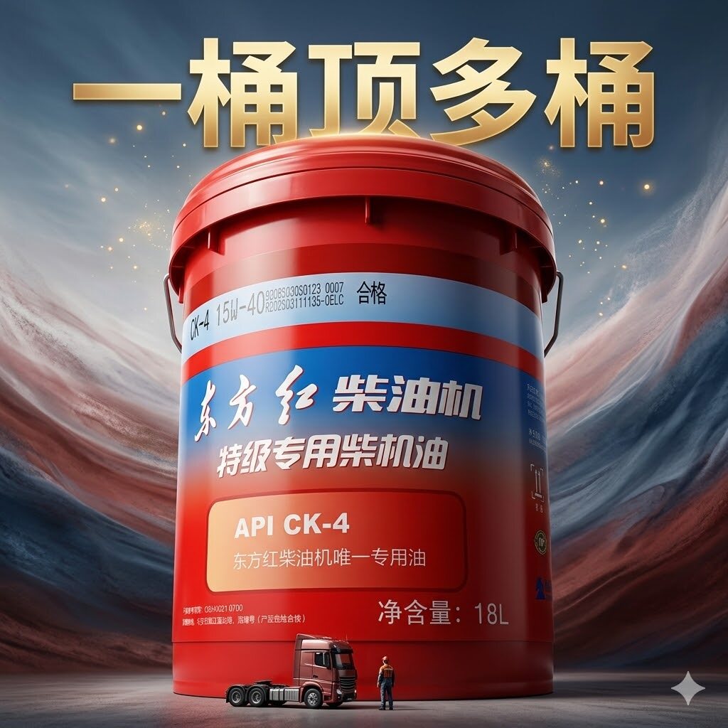东方红农用拖拉机机油CJ-4/15W/40国四柴油机专用机油原厂防伪