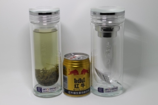 爆款水中神双层玻璃杯加厚隔热家用泡茶杯大容量男女士商务便携水