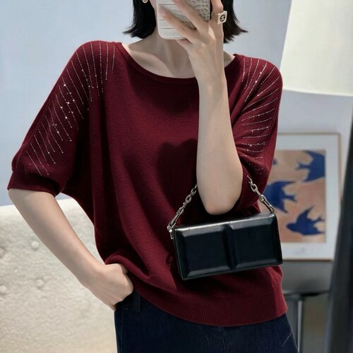 安迪绒轻奢显瘦女针织衫