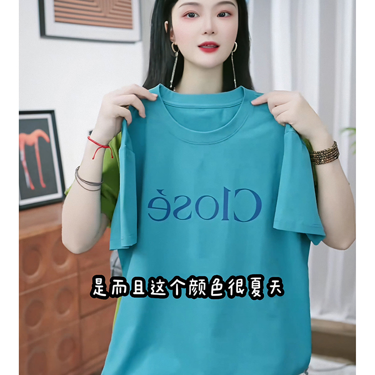 新款恤女欧货大版t百搭上