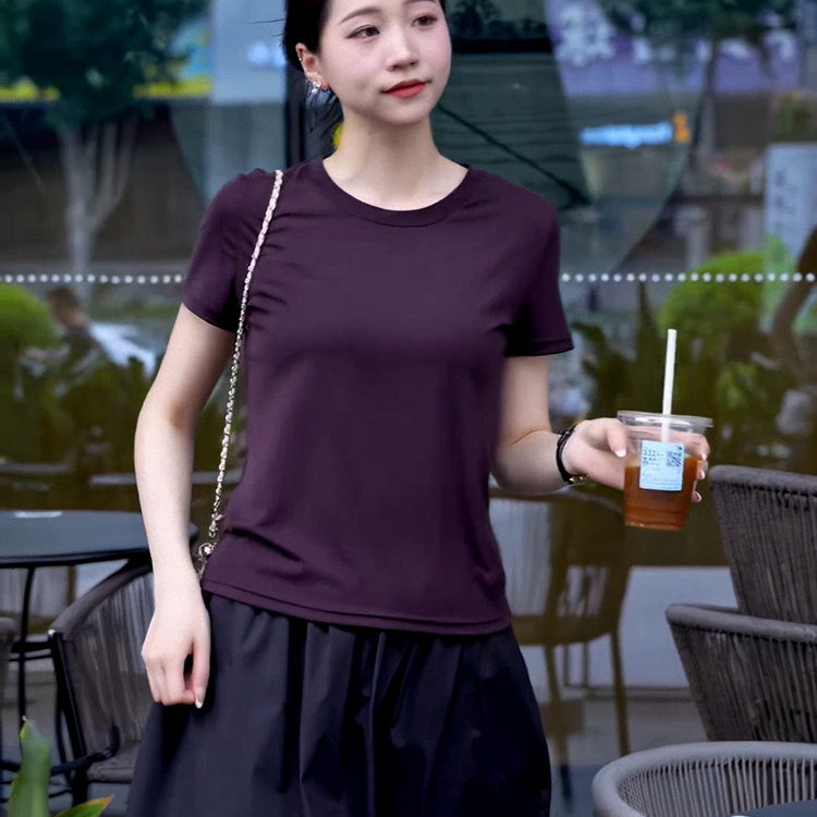 休闲款正短袖2025上衣百搭