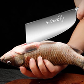 十八子作专用杀鱼刀宰鱼刀商用水产市场杀鱼专业刀具