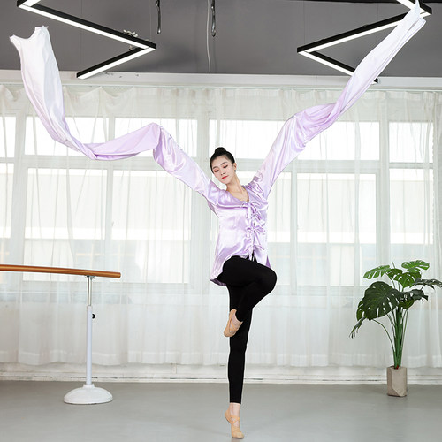 专业古典舞水袖身韵水袖弹力真丝