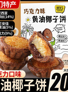 厦门特产巧克力黄油味椰子饼零食