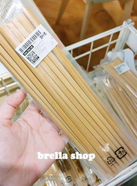 IKEA宜家代购 梅德亚帕竹筷子10双装 家用竹制筷子餐具无漆无蜡