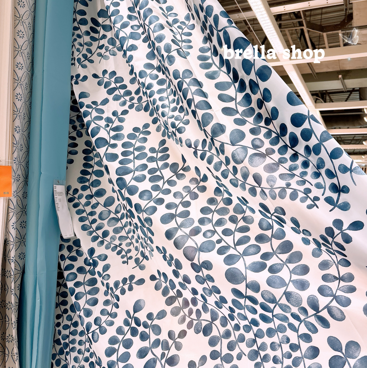 IKEA宜家代购 洛特能浴帘 浴室挂帘防霉防水帘 卫生间淋浴隔断帘