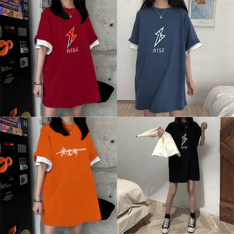 r1se同款破晓色t恤男女情侣学生周震南应援宽松短袖夏季上衣纯棉