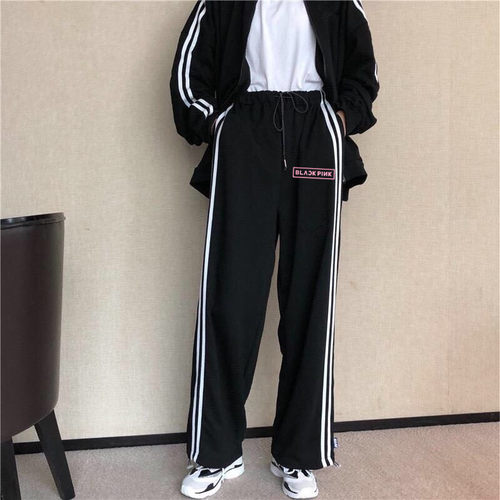 自然腰休闲运动长裤口袋