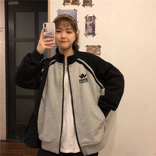 新款nine percent蔡徐坤同款衣服陈立农拉链卫衣女宽松外套男情侣