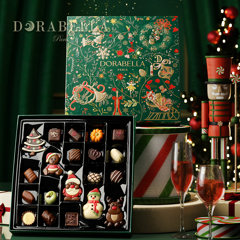 圣诞节糖果礼盒装送女生朋友男孩进口巧克力儿童小零食品伴手礼物