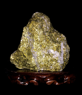 【客服挑】天然黄金矿石原石结晶体奇石观赏石招财办公室客厅摆件