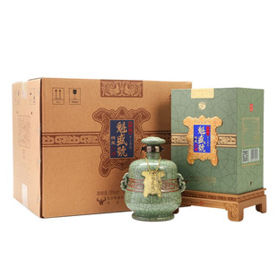 牛栏山白酒高度清香型魁盛号樽玺大师级手工原浆55度618ml整箱4瓶