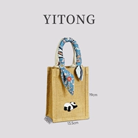 01 кремово-белый + шелковый шарф + шелковый шарф панды случайный