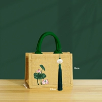 01-2 Зеленая+подвесная борода+зеленый лотос-открытый 16*22*13