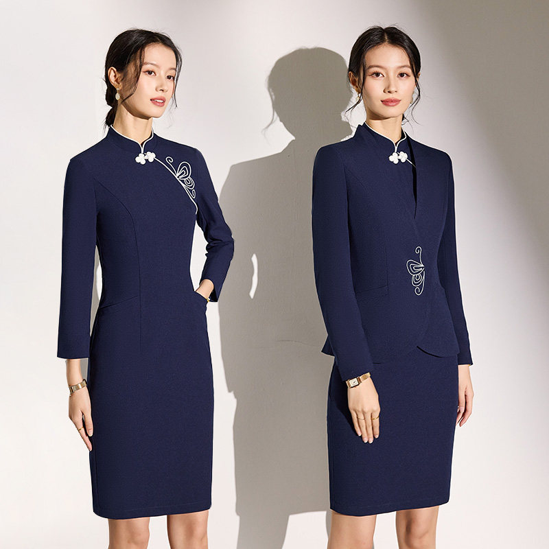 西装连衣裙两件套工作服套装女