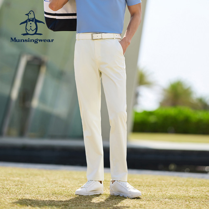 MUNSINGWEAR万星威高尔夫男士运动休闲直筒薄款长裤男裤夏季裤子