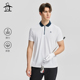 MUNSINGWEAR万星威高尔夫学院风男士 T恤 夏季 半拉链运动短袖 polo衫