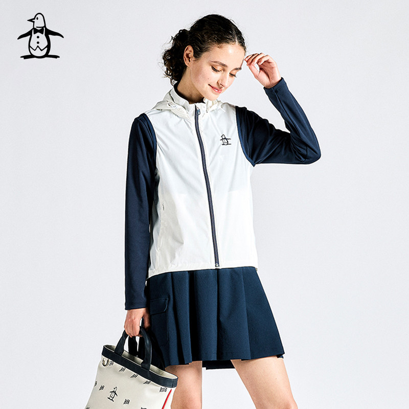 MUNSINGWEAR万星威女士秋冬高尔夫防泼水立领拉链马甲外套