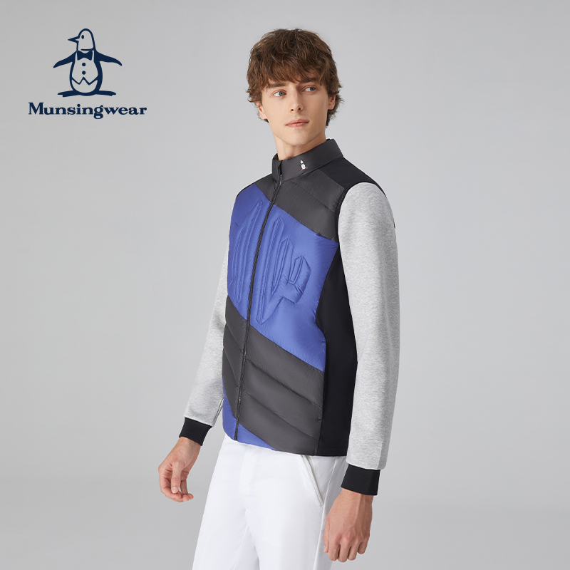 万星威保暖防泼水羽绒马甲